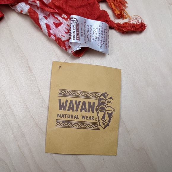 Wayan Natural Wear, Tie-dyed Boho Lightweight Shawl/Wrap NWT - Picture 6 of 9